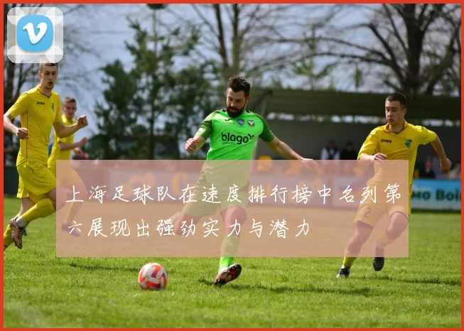 上海足球队在速度排行榜中名列第六展现出强劲实力与潜力